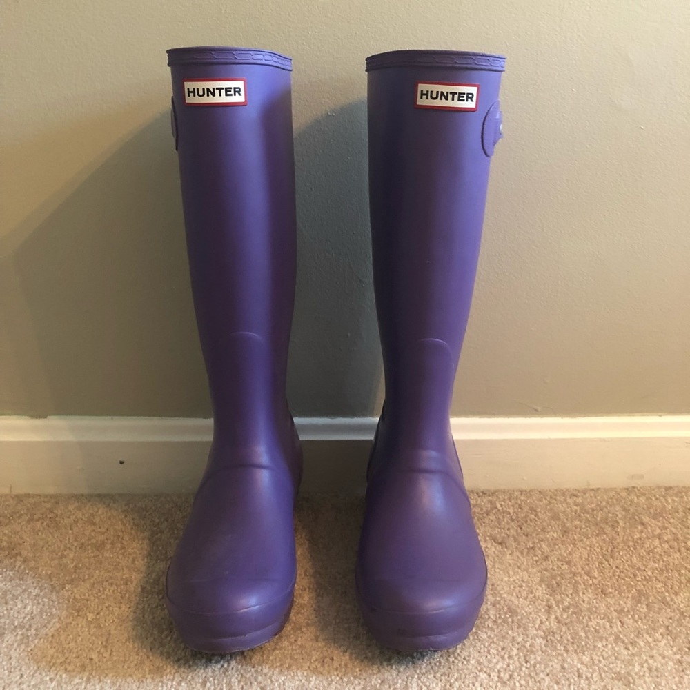 Purple Hunter Rain Boots / Wellies